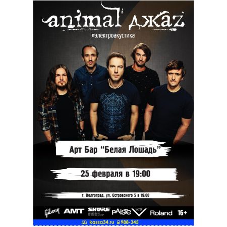 Концерт группы Animal Джаz Концерт группы Animal Джаz