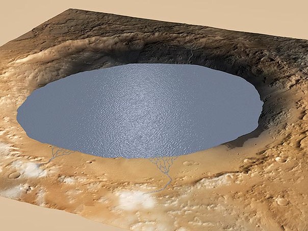 Марсоход Curiosity обнаружил на Марсе высохшее озеро
