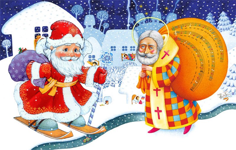 Празднование Нового года. Дед мороз или Святой Николай: кто лучше?