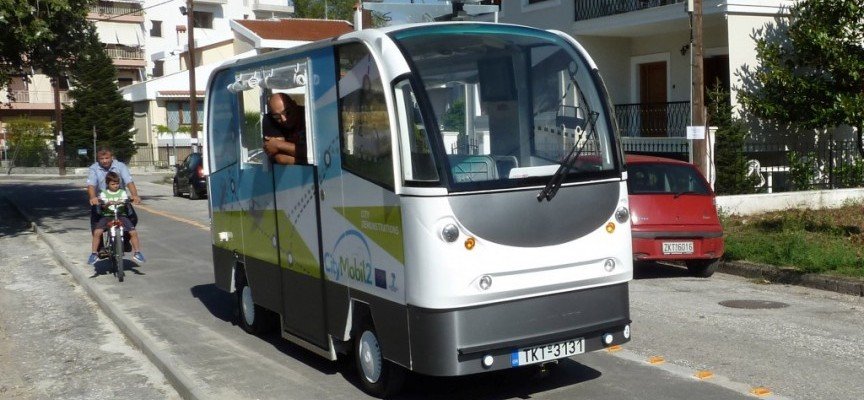 Автобус - беспилотник в рамках проекта CityMobil2
