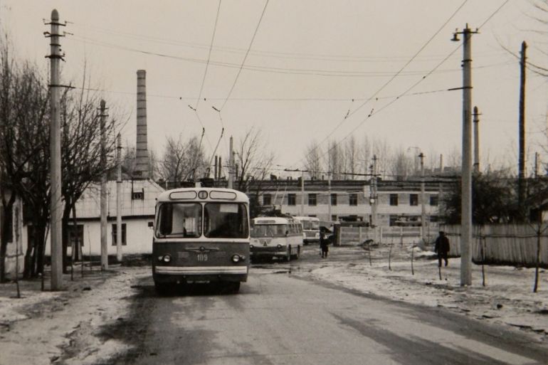 Житомир 1970 г. Фото старого троллейбуса