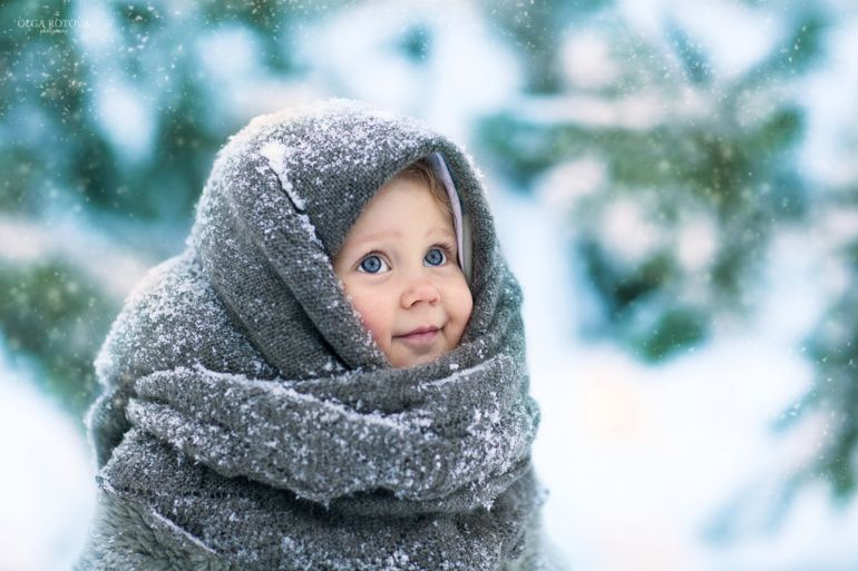 Одеваем ребёнка зимой правильно