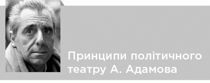 Принципи політичного театру Артюра Адамова (на прикладі п’єси «Паоло Паолі»)