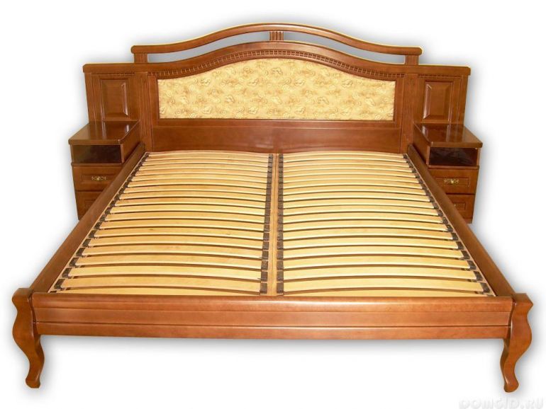 Кровать на ламелях