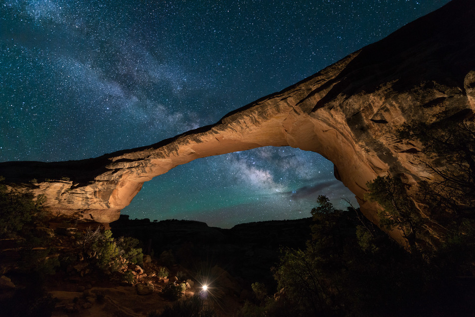 Государственный заповедник Нэчурал Бриджес, парк ночного неба, штат Юта
