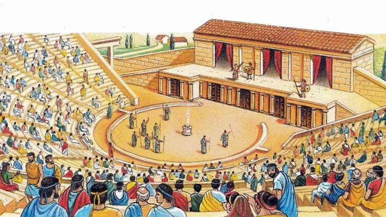 Спектакль древнегреческого театра