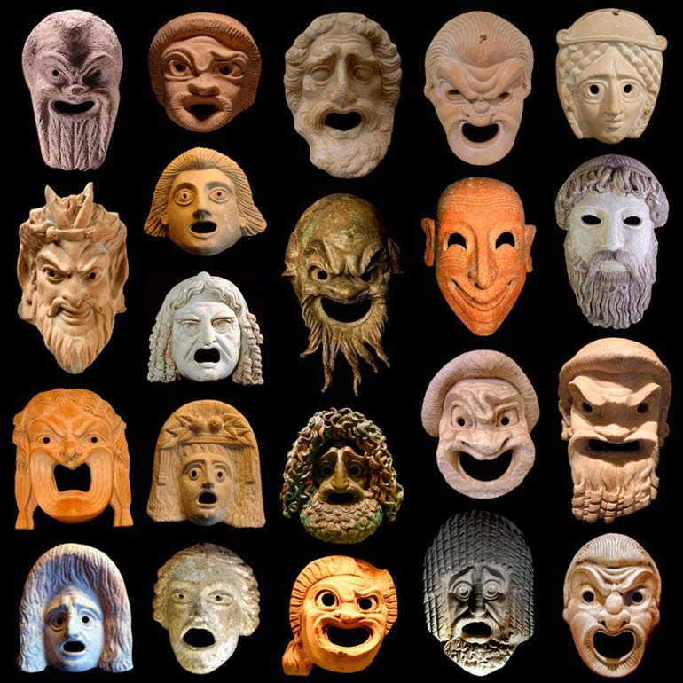 Древнегреческие театральные маски