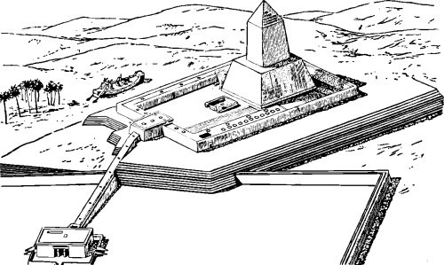 Солнечный храм фараона Ниусерра в Абусире